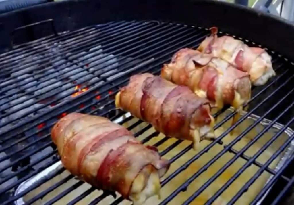 Grilled Bacon Cheddar Chicken Bombs
