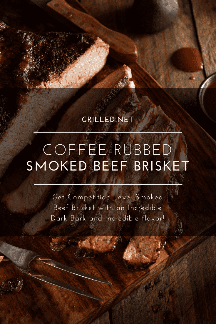 Get an incredible beef brisket when you use this coffee rub and meat injector recipe for an awesome smoked beef brisket with a dark bark and incredible flavor.